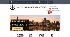 Desktop Screenshot of oaktoninsuranceagency.com